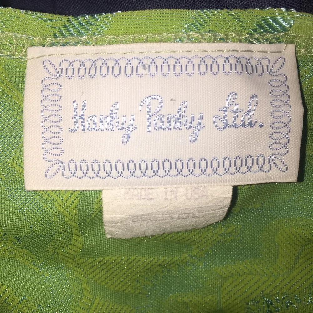 Bright Green Leafy Hanky Panky Ltd Boat Neck Shirt Size Small - Image 5