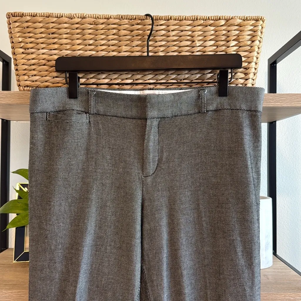 Banana Republic Mid-Rise Sloan Jacquard Print Woven Career Dress Pant Trouser, 1 - Image 2