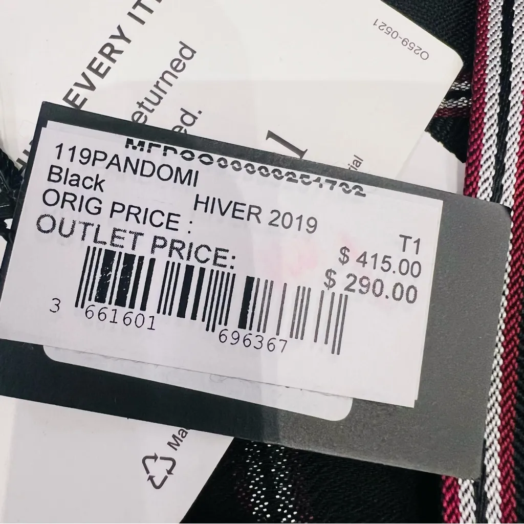 NWT Maje Pandomi Striped Crossover Jumpsuit - Image 7