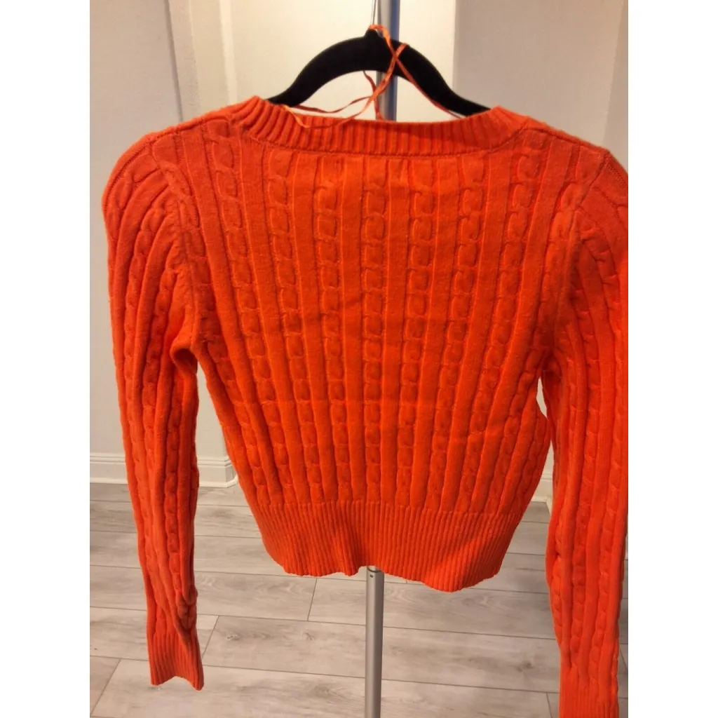Jessica Simpson Super Soft and Cozy Sweater Orange Size Small Pullover Sweater - Image 4