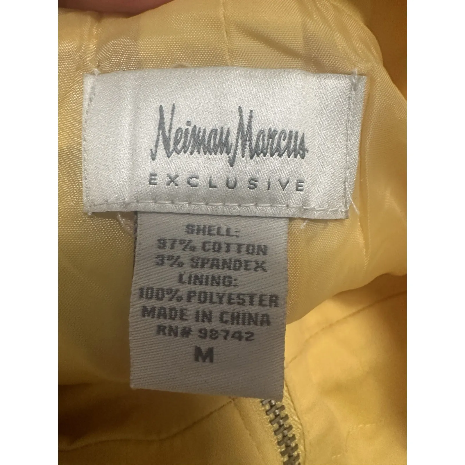 Neiman Marcus  Women Jacket Yellow Size M - Image 14