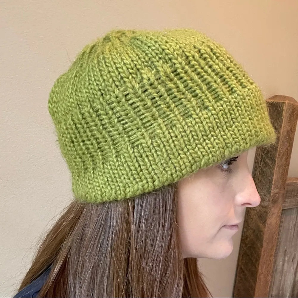 Decree Green Knit Crochet Beanie Winter Hat Cap - Image 3