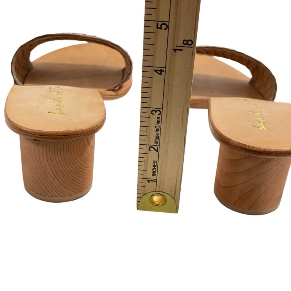 BAND OF THE FREE Sandia Woven Slide Sandals in Rose‎ Gold Size 7 Shoes Pink - Image 5