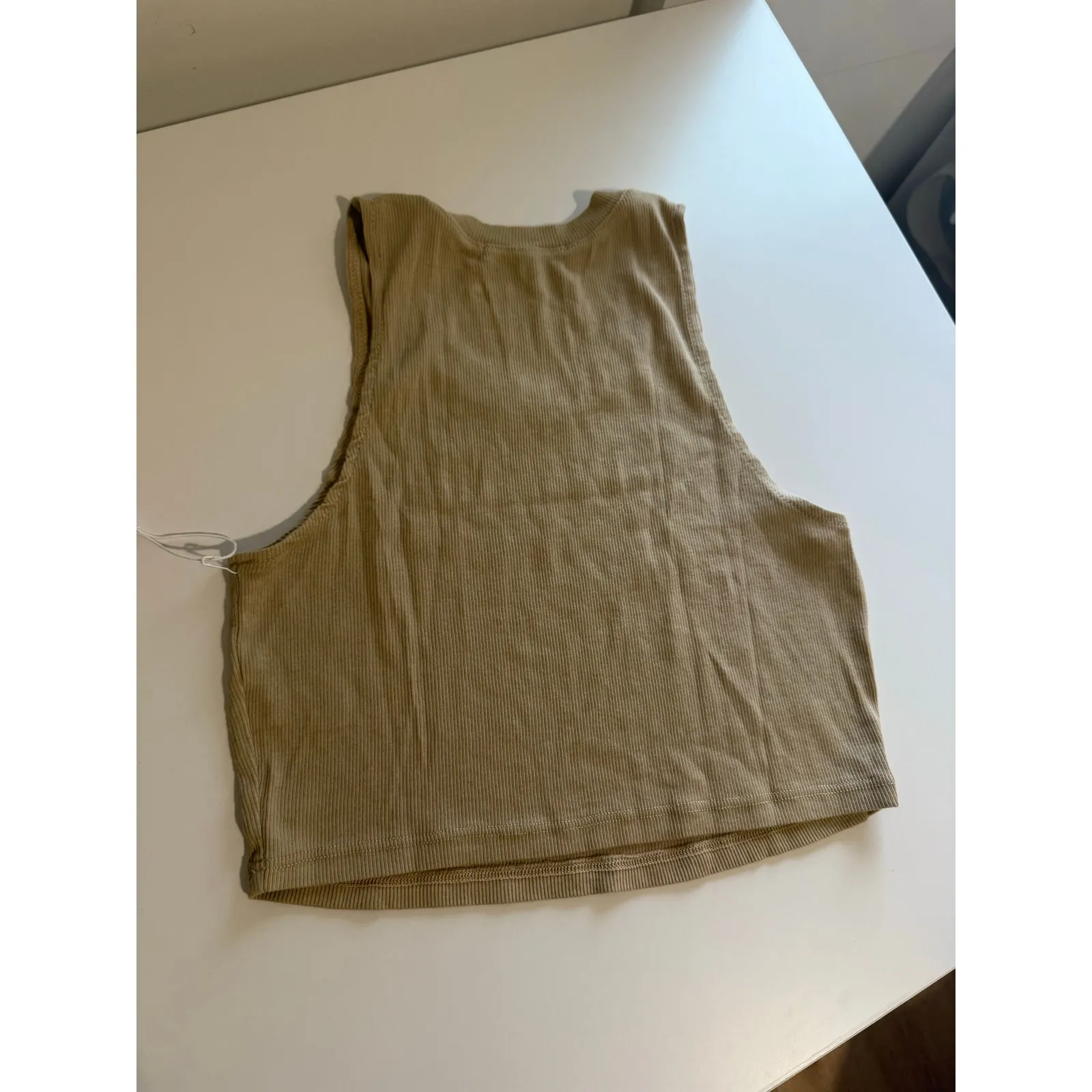 $70 New Cotton Citizen Venice Crop Tank - Small - Tan - Image 4