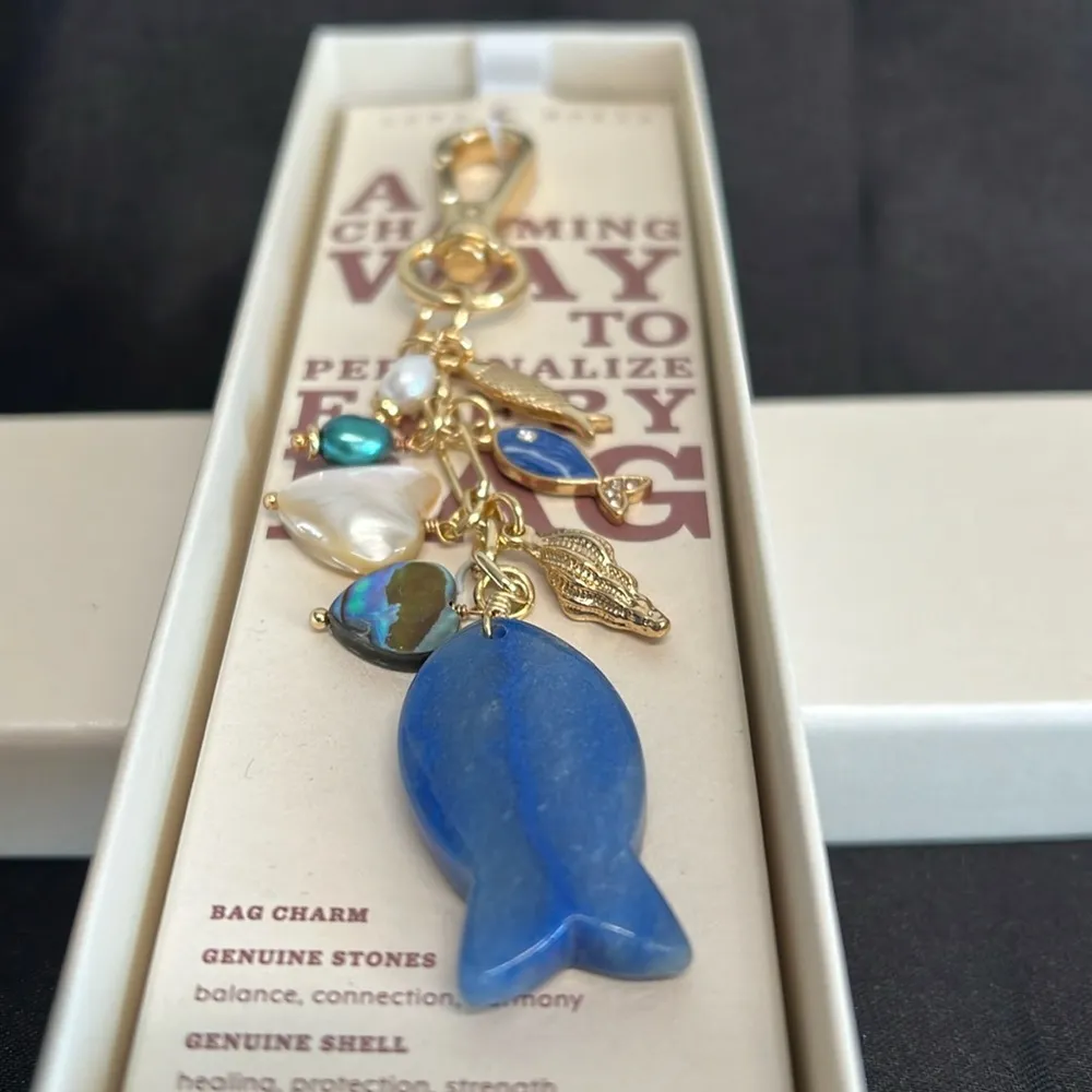 Luna Norte | Ocean Motif Bag Charm Gold - Image 9