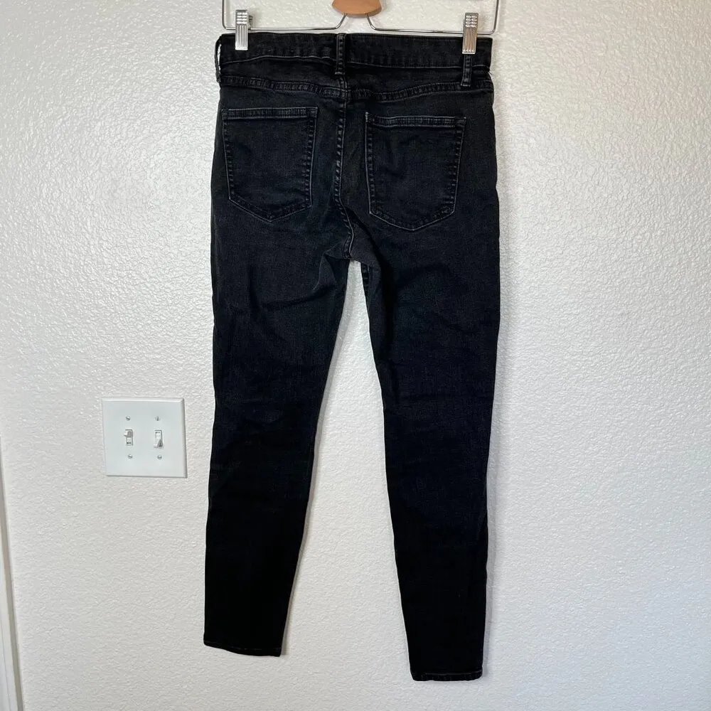 Gap Womens Curvy True Skinny Mid Rise Classic Black Denim Jeans Size 29 reg - Image 7