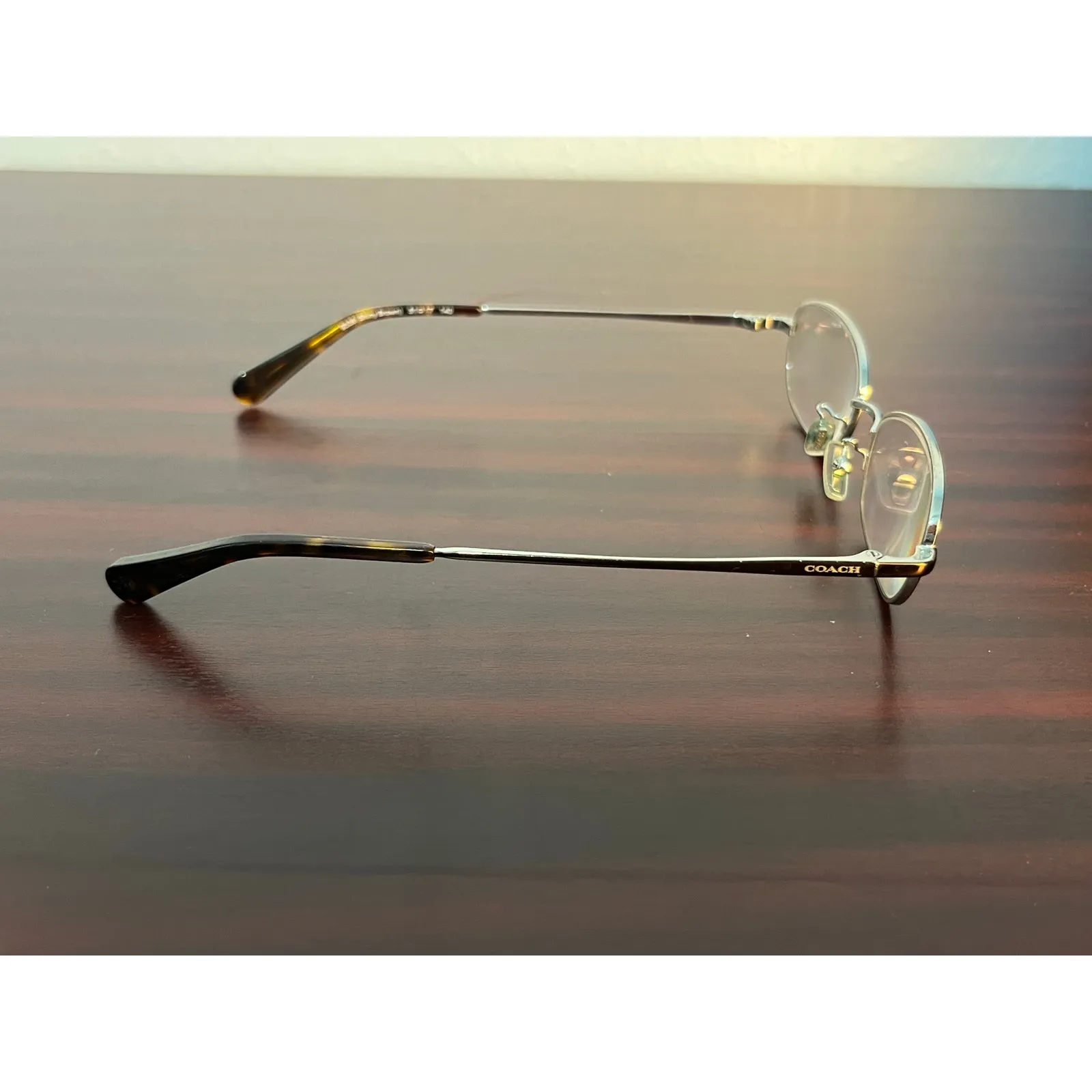 Coach Eyeglasses 51017 FRAMES ONLY 9339 Shiny Brown Ray-Ban Glasses Case - Image 6