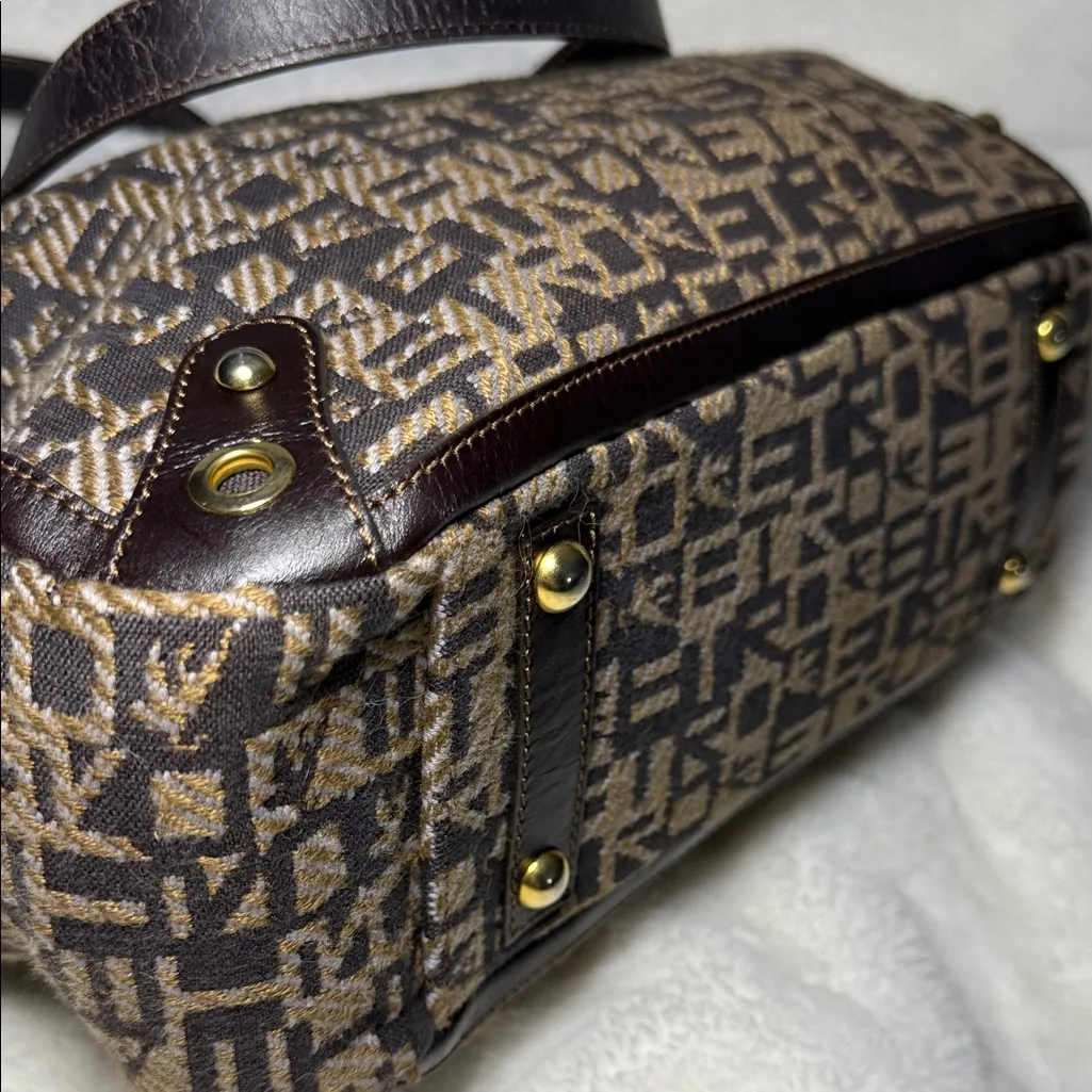 Etro Black and Tan Patterned Tote Bag Brown - Image 6