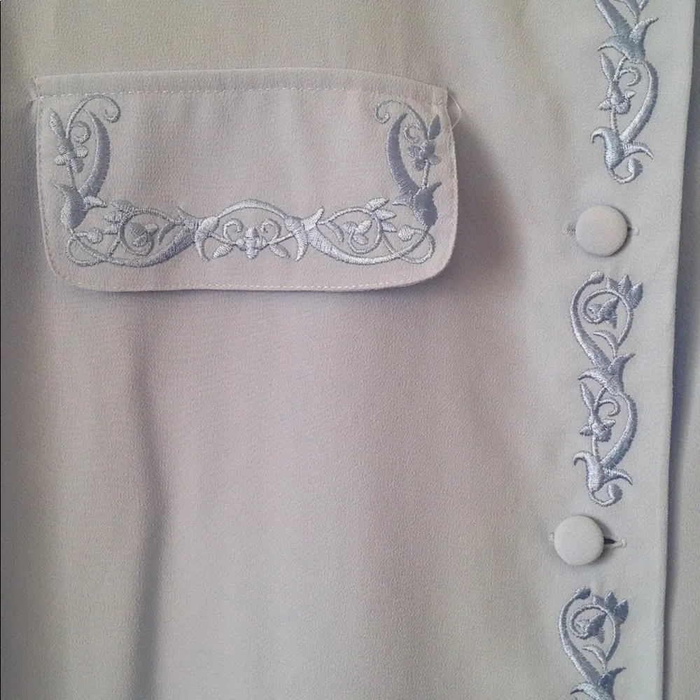 FINAL MARKDOWN LADIES' Vtg Kathie Lee Embroidered Blouse 18w - Image 3