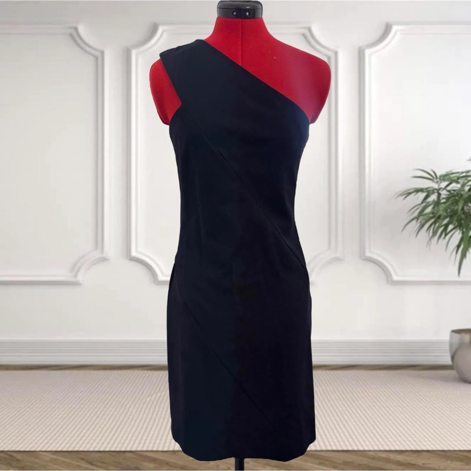 Maje Paris Rimbo One Shoulder Mini Dress Size 2 - Image 4