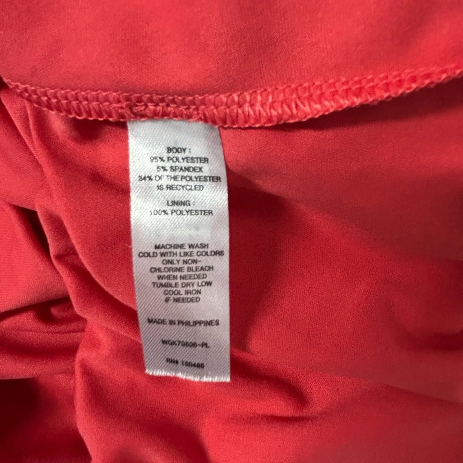 41 Hawthorn Kaylee Faux Wrap Polka Dot Midi Dress 1X Peachy Pink - Image 10