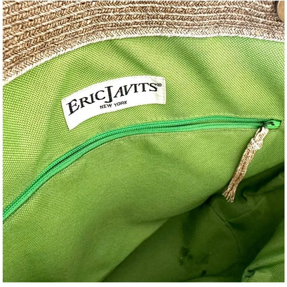 Eric Javits New York Squishee Tote Bag Tan - Image 5