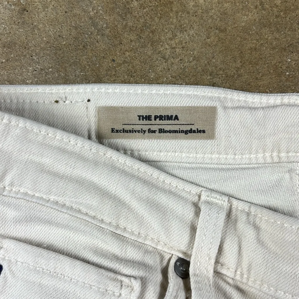 AG Adriano Goldschmied Ivory Denim Pants
Size: 27 - Image 4