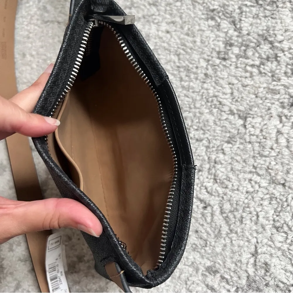 Michael Kors Belt Bag Fanny Pack Logo Monogram Grey Black Minimalist NEW L/XL - Image 5