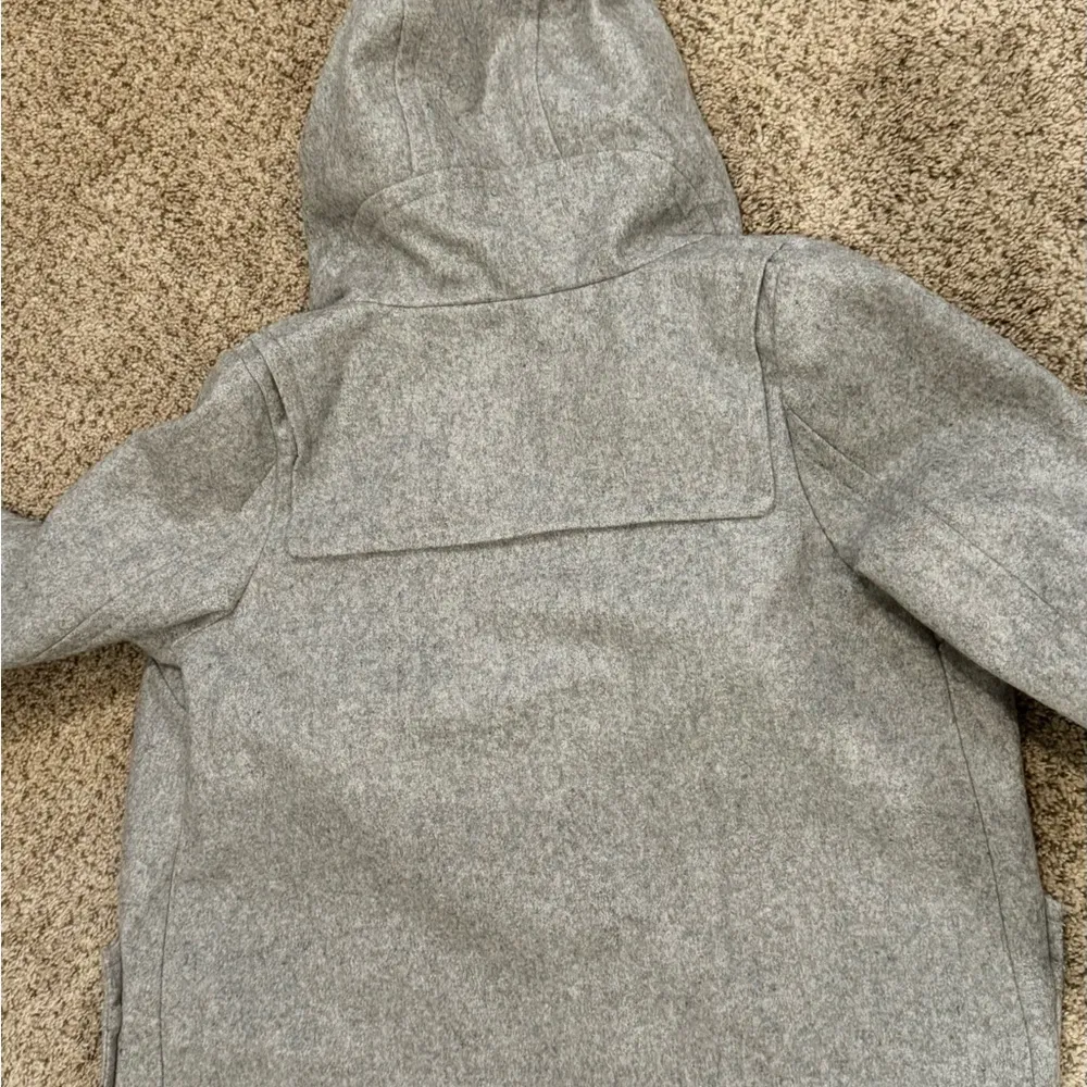 Wool Coat Zanerobe Scandi Girl Gray Toggle Duffle Coat Jacket Winter Cottage 8 - Image 8