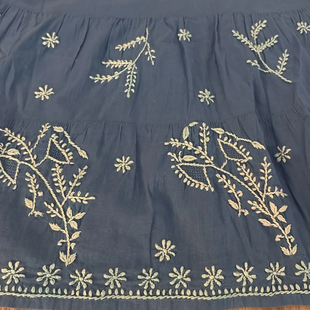 Roller Rabbit Embroidered Sleeveless Tank Dress Blue Size Small - Image 8