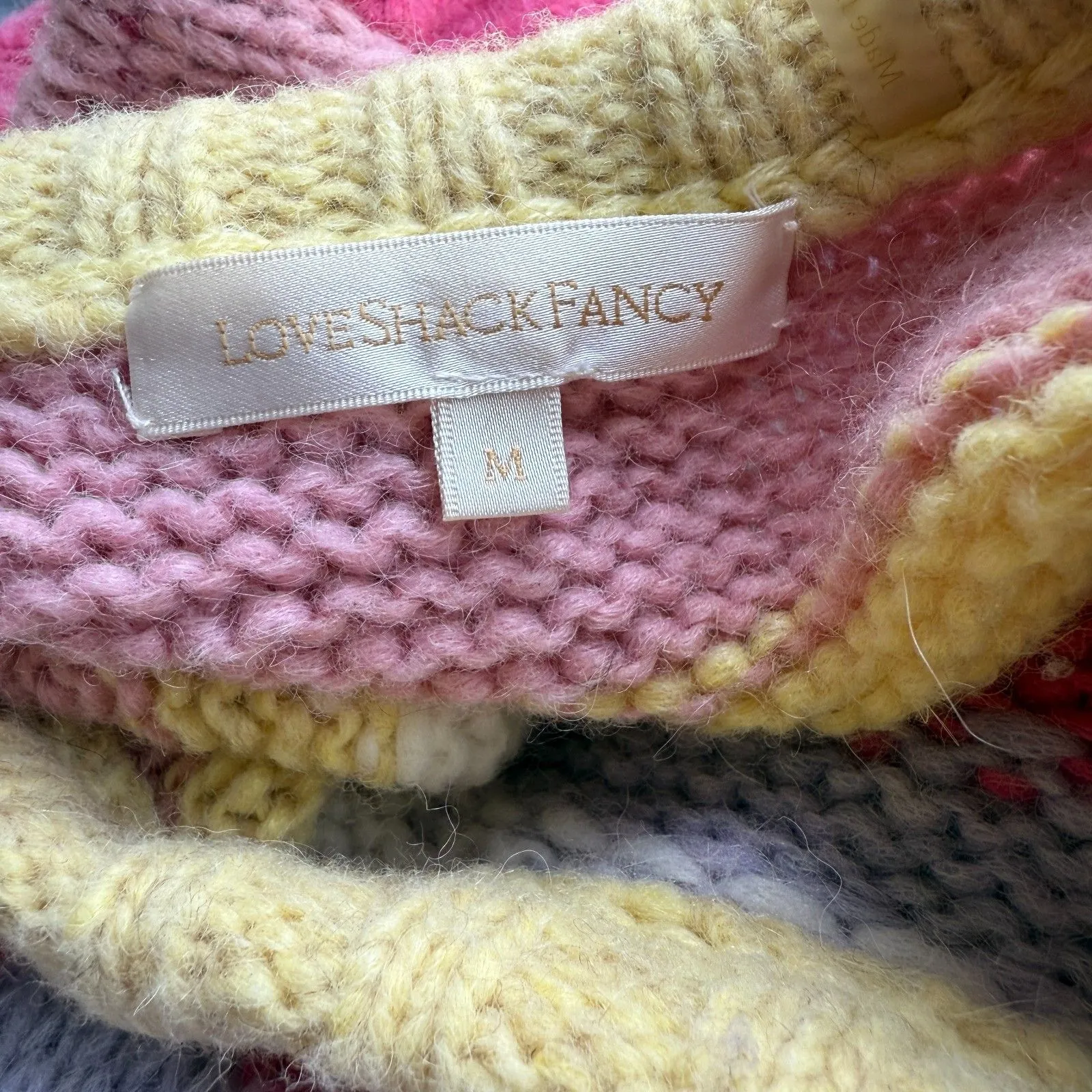 LoveShackFancy Shirelle Wool Sweater Size Medium - Image 9