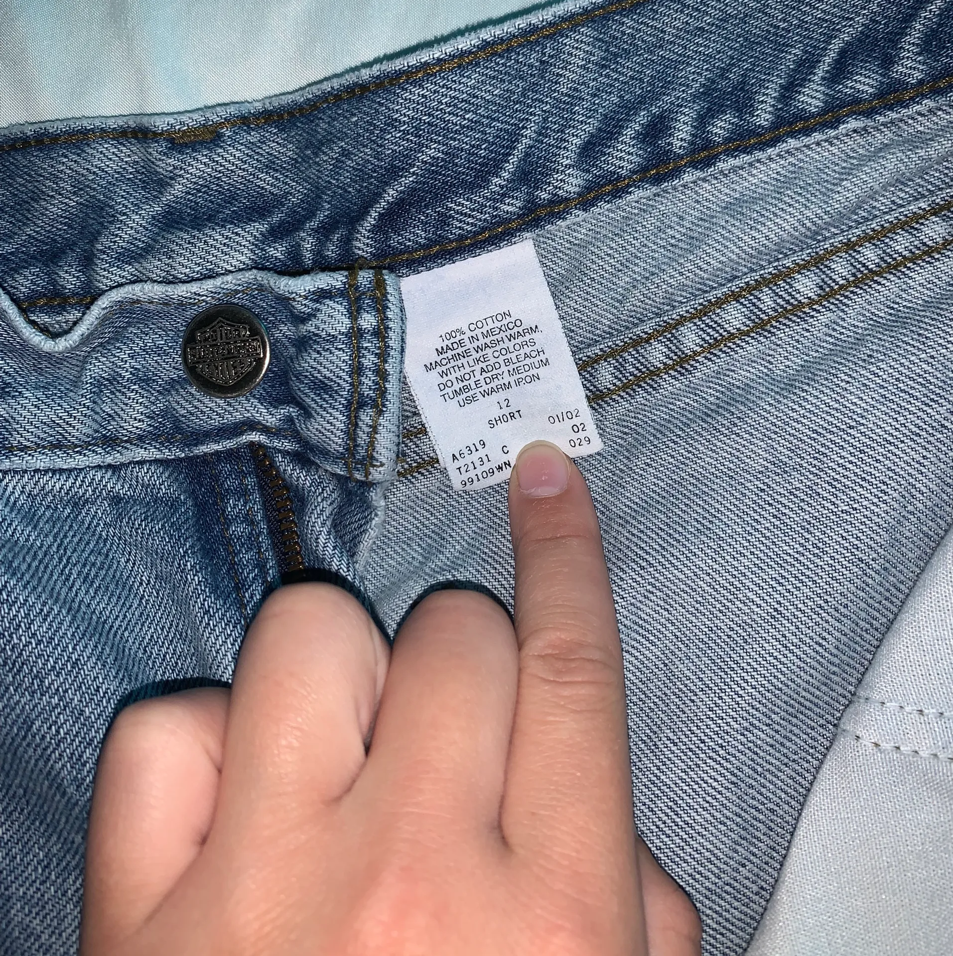Harley Davidson Denim  Shorts - Image 6