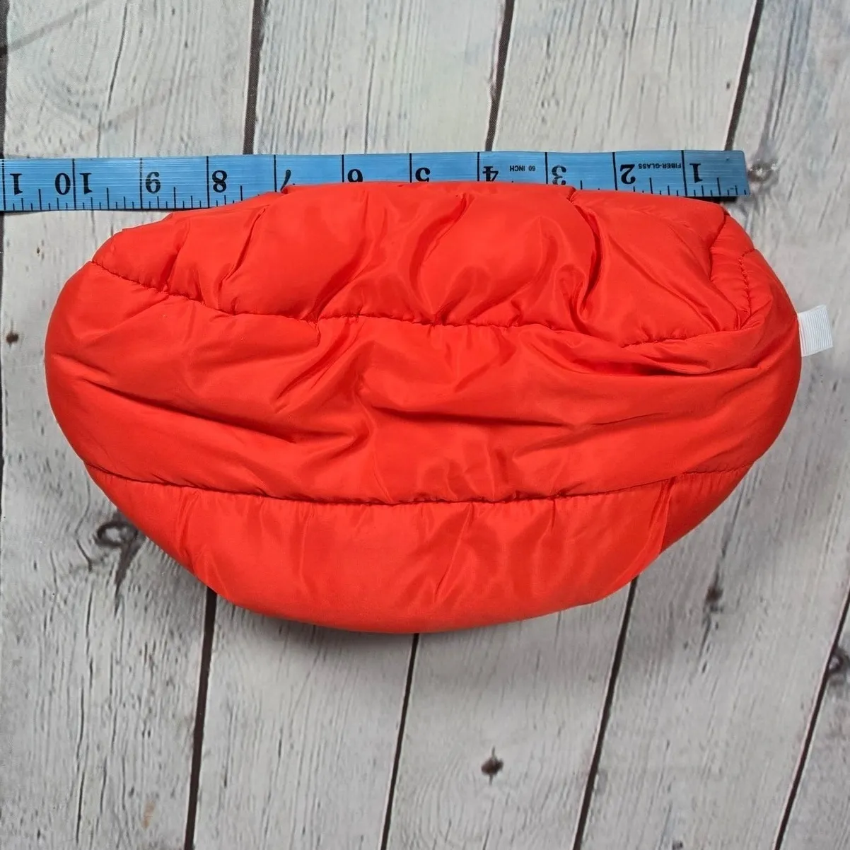 Aerie Offline Puffer Pouch Bag Red Small Makeup Travel Zip Closure‎ Bag - Image 8