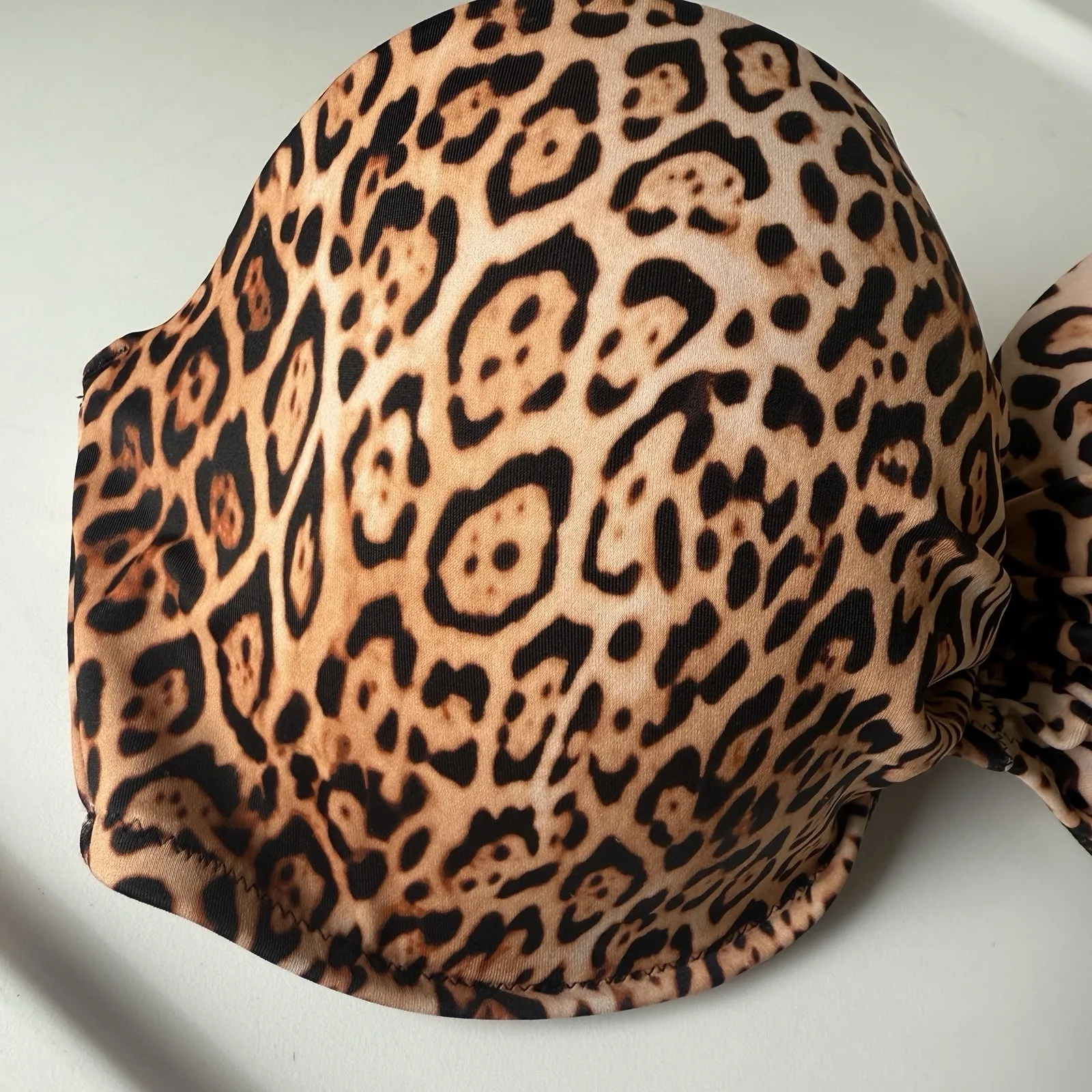 Victoria's Secret 36DD Cheetah Print Bandeau Bra Padded - Image 2