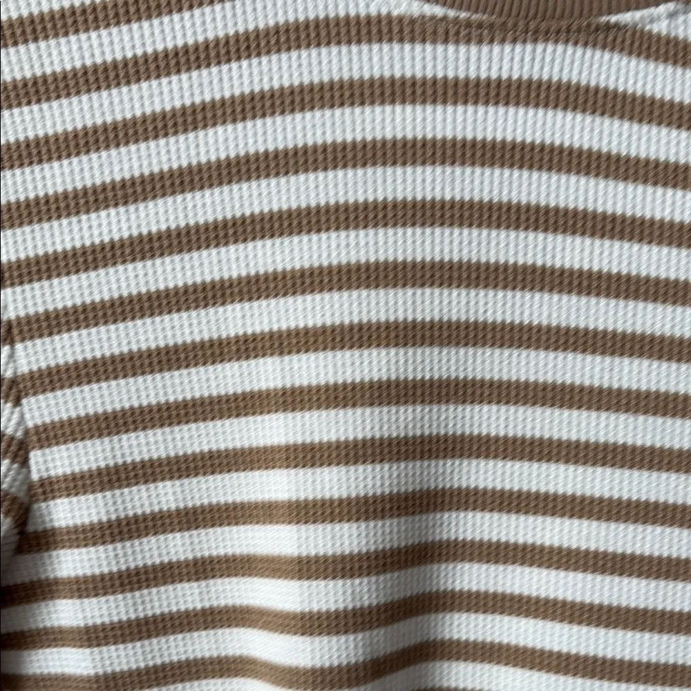 Striped Turtleneck Long Sleeve Top - Image 2