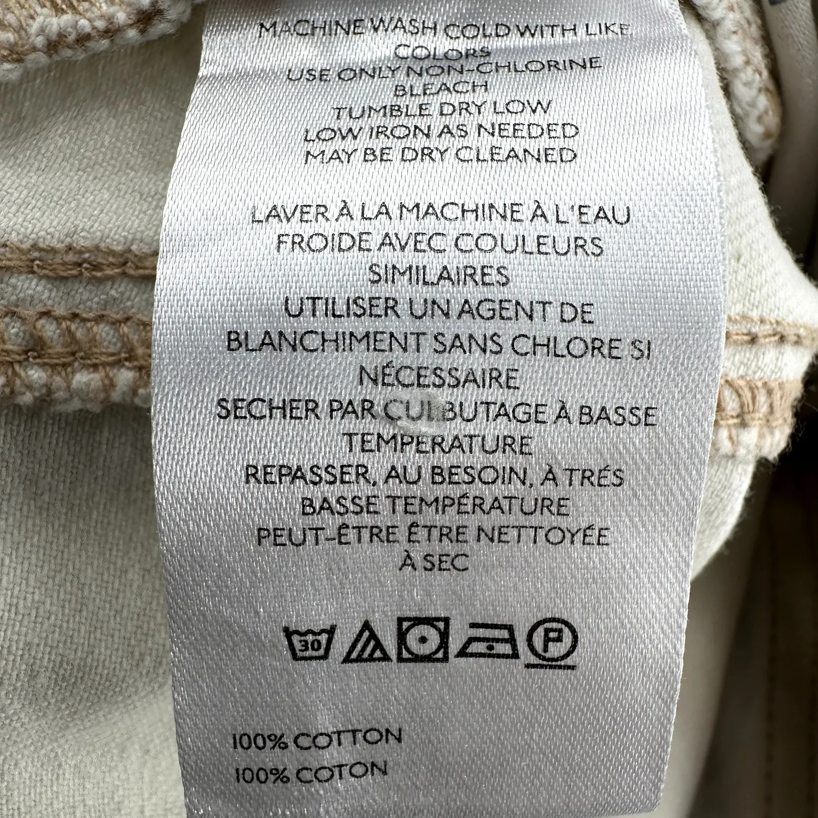 Free People We The Free Good Luck Mid-Rise Barrel Jean Denim Relaxed White 26 - Image 4