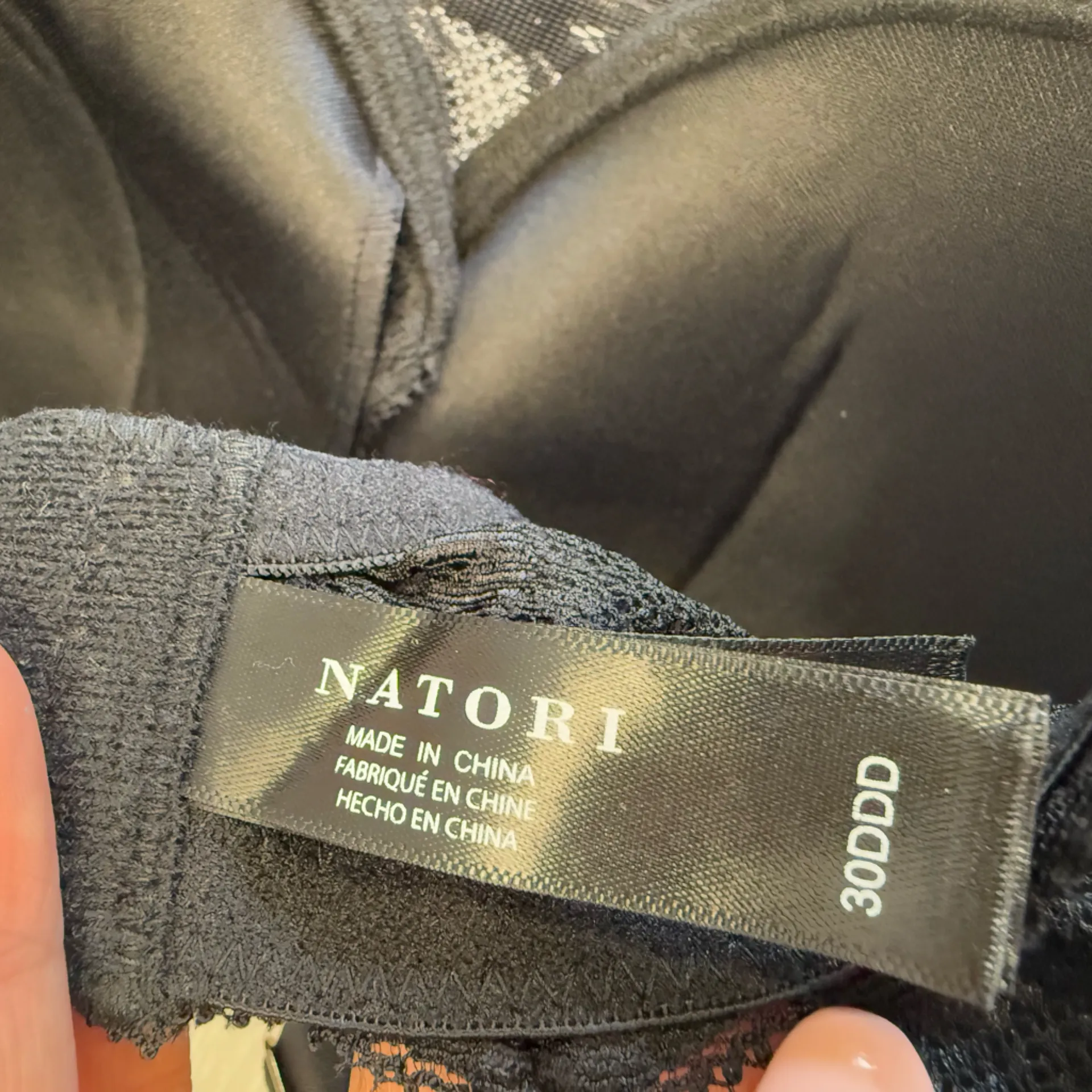 Natori 741299 Women Size 30DDD Feathers full figure underwire black New‎ - Image 5