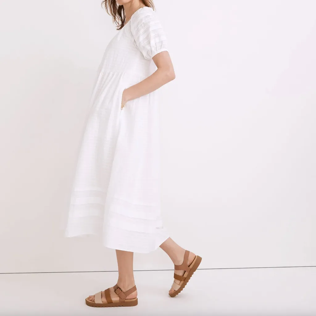 Madewell Pintuck Easy Midi Dress - Image 2