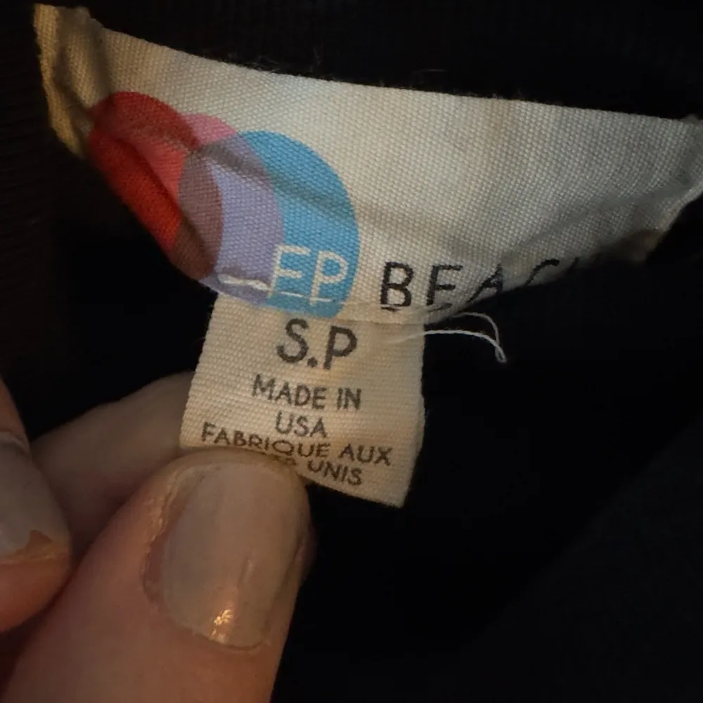 Free People Beach lightweight cropped, turtleneck sweatshirt with ballon sleeves - Image 4