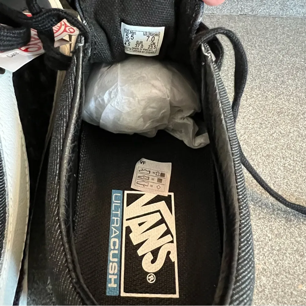 Vans Bold Ni Bender Animal Print/ Plaid/ Stud, Color Panther/Black, Size 7, NIB - Image 12