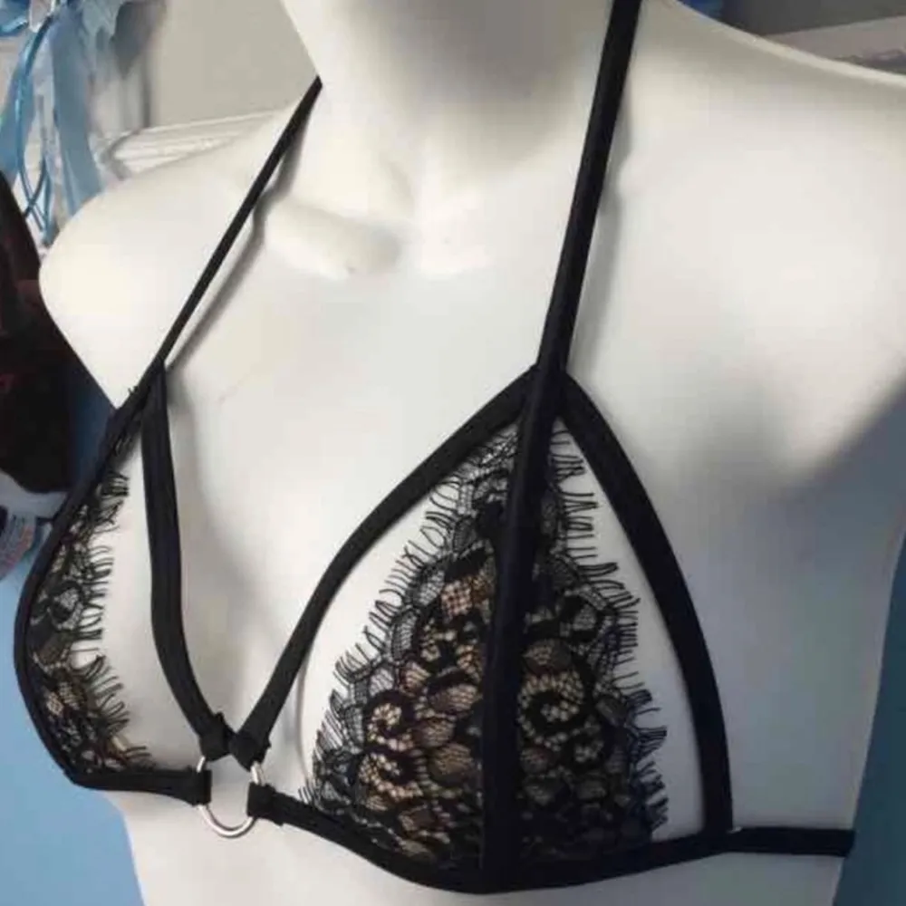 Bikini Top Lace Cut Out XS/S Lingerie Ultra Sexy O Ring *TOP ONLY* - Image 3