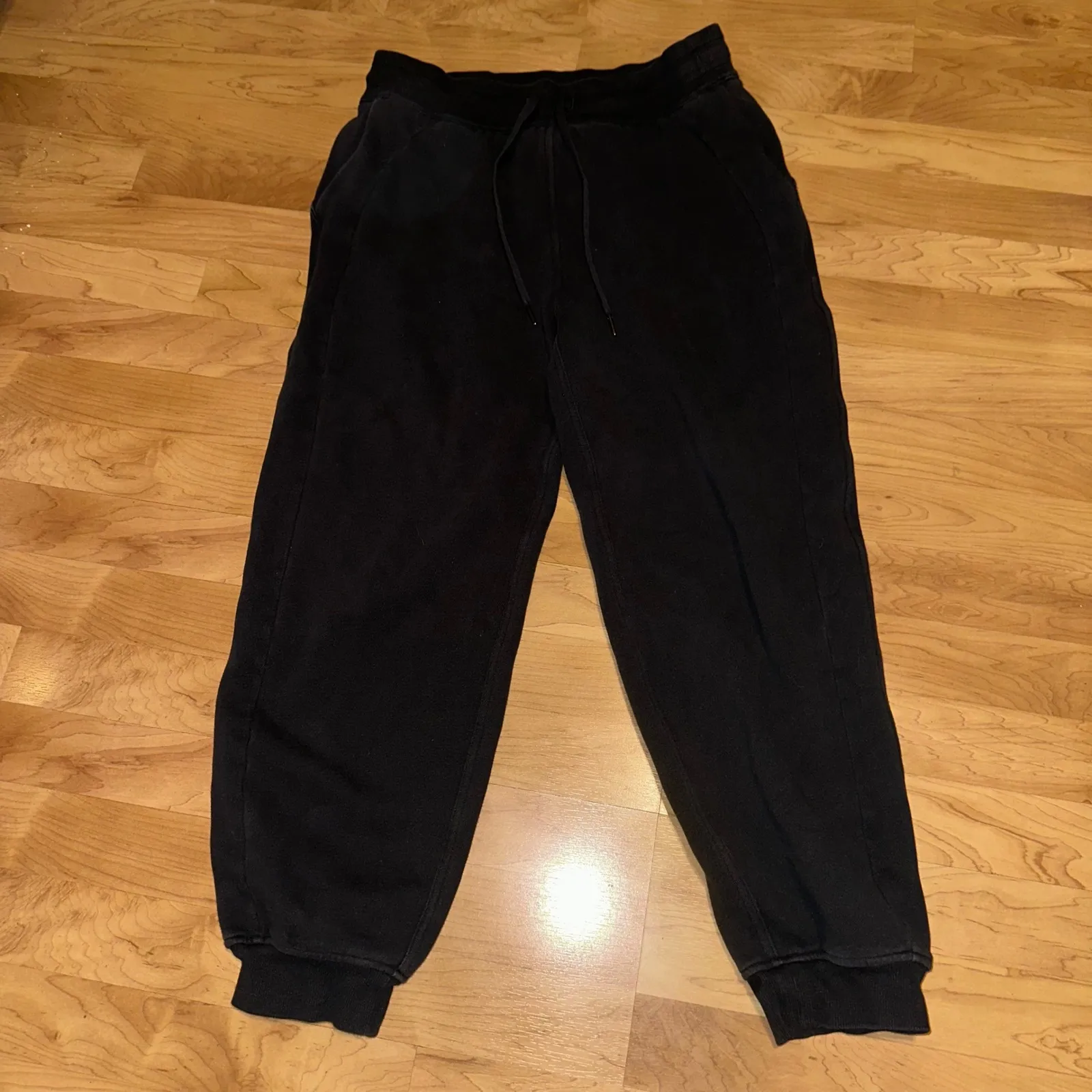 Lululemon Scuba Relaxed High Rise Jogger Black Lightweight‎ Drawstring Size 8 - Image 3