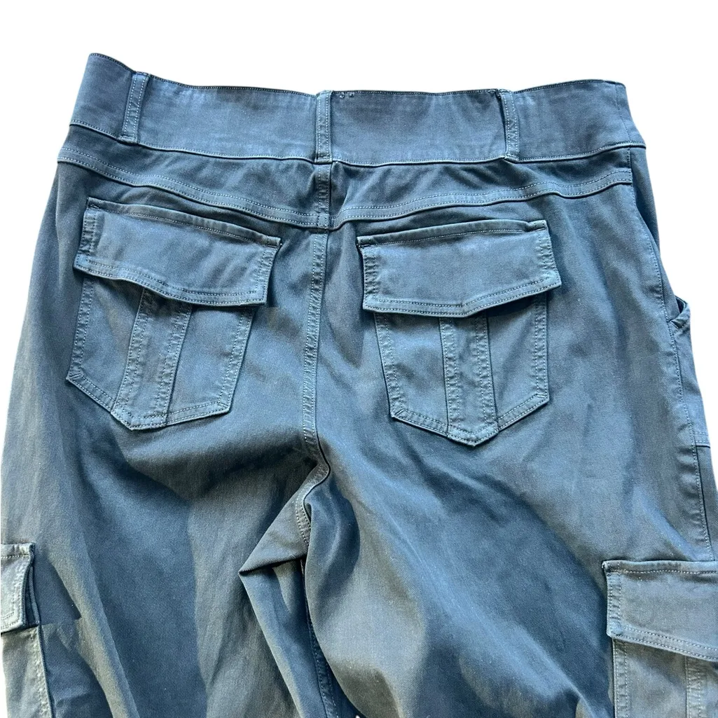 Spanx Stretch Twill Ankle Cargo Pants Washed Black 2X Petite NWT - Image 9
