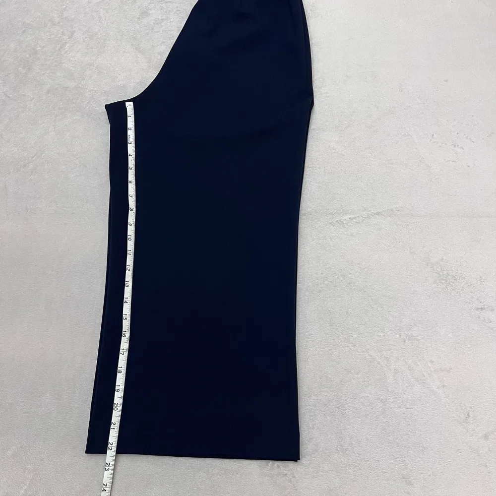 Women's Navy Cropped Belted Wide Leg Jumpsuit Sz 10 MSRP $129.00 - Image 10