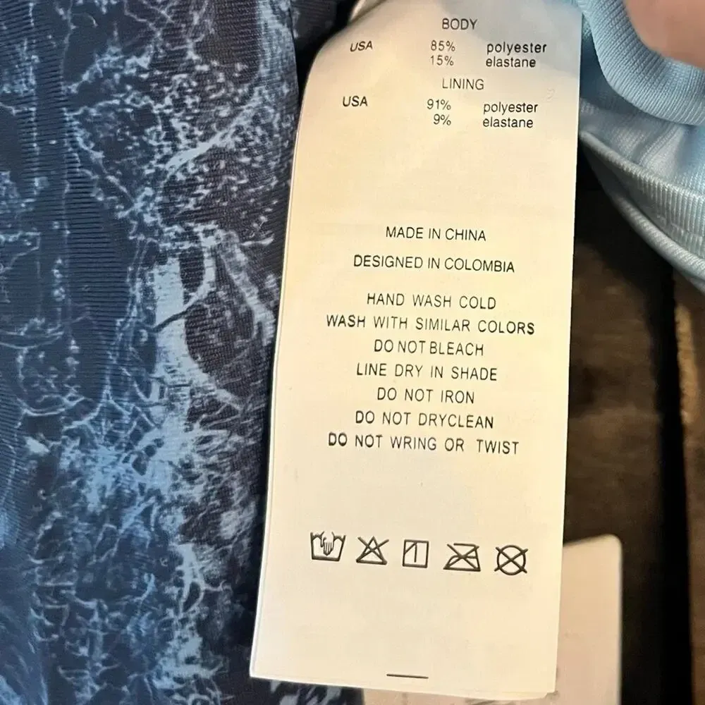 Phax‎ Blue Lovely Long Sleeve Rash Guard Size Large - Image 9