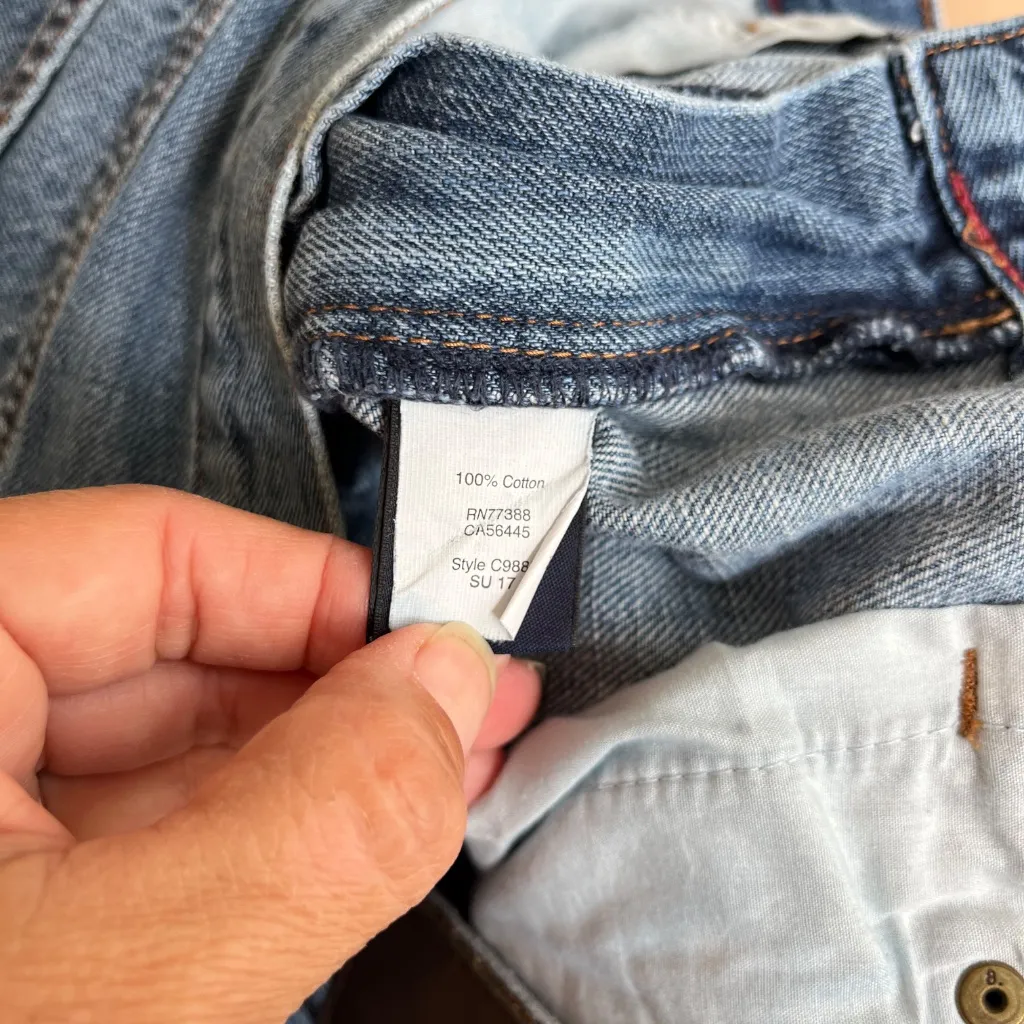 J.Crew W33 L30 Factory Driggs Premium Jeans‎ Denim Pants Mid Rise Straight Leg Blue Size undefined - Image 5