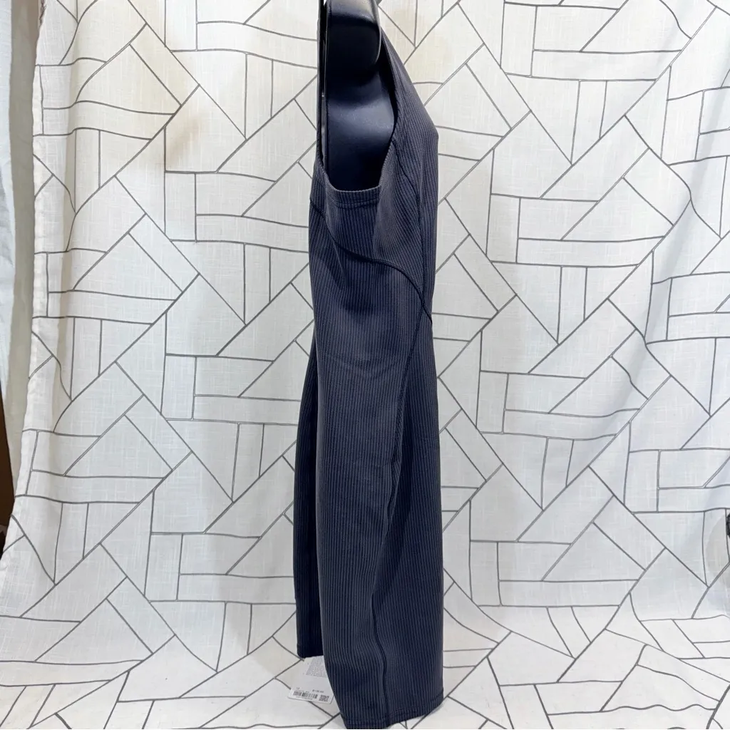 Lululemon Dress Women 12 Black Bodycon Ribbed Softstreme Slim Fit Tank Mini NWT - Image 4