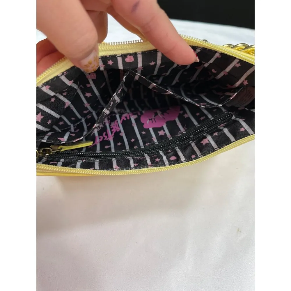 Luv Betsey by Betsey Johnson SKU 7885  Yellow Gold Glittery Shoulder Bag With Ch - Image 11