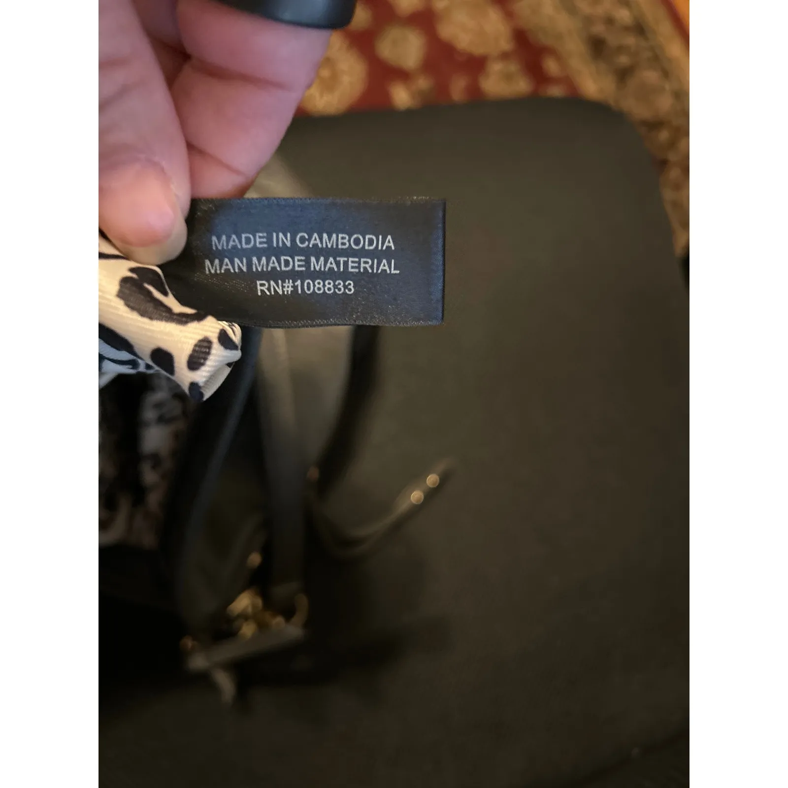 Jessica Simpson Baylinn Hobo Gray Faux Leather Shoulder Bag Chain Strap - Image 9