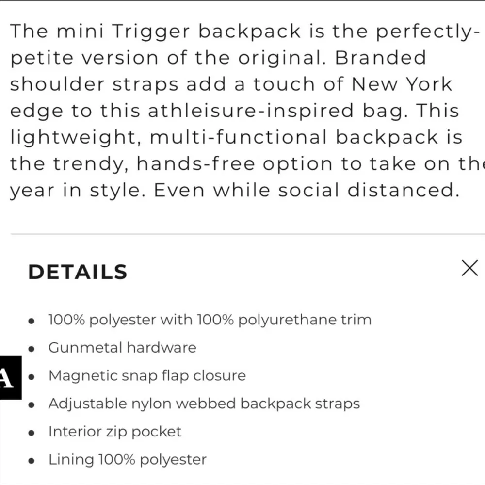 NWT Botkier New York Mini Trigger Backpack Black - Image 14