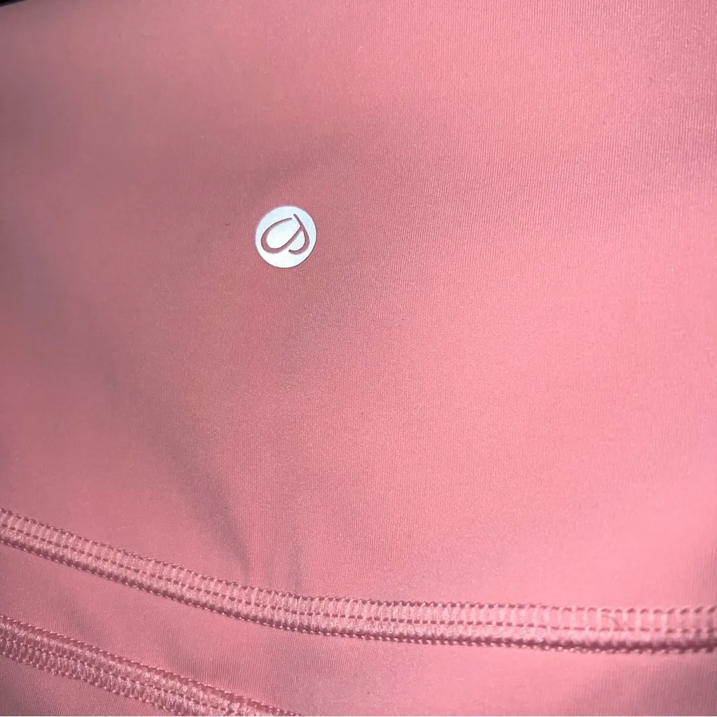 Crzy Yoga Women’s High Waist Capri Workout Leggings in Pink Size XL - Image 4