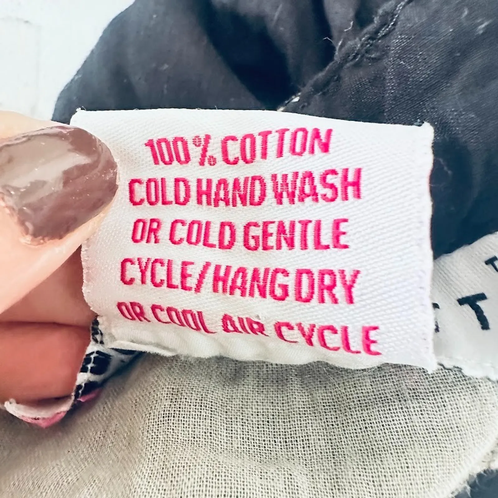 Gretchen Scott Women's Tunic Dress Black Size Medium Embroidered Pullover Cotton - Image 7