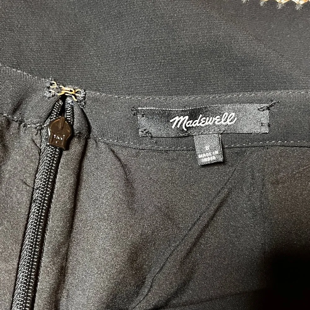 Madewell Black Sequin Mini Skirt SZ 8 Holiday Party Y2K Sparkly Hannah Montana - Image 10