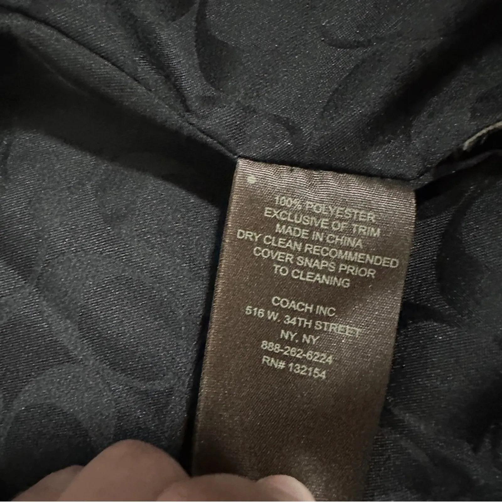 Coach Quilted Navy Blue & Purple‎ Plaid Print Long Sleeve Snap Front Jacket Sz M - Image 7