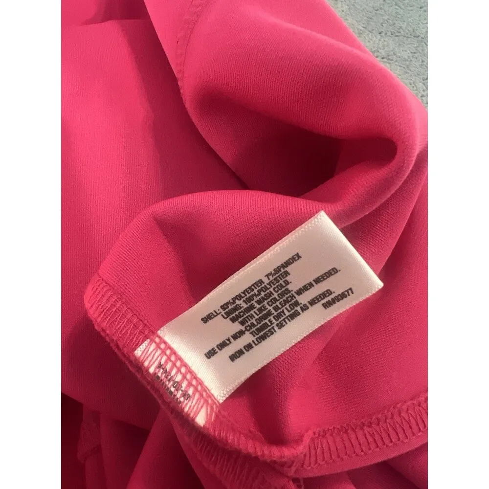 I Heart Ronson Pink Dress A-line Sheath Heart Cutout Back Sleeveless XL NWT - Image 9