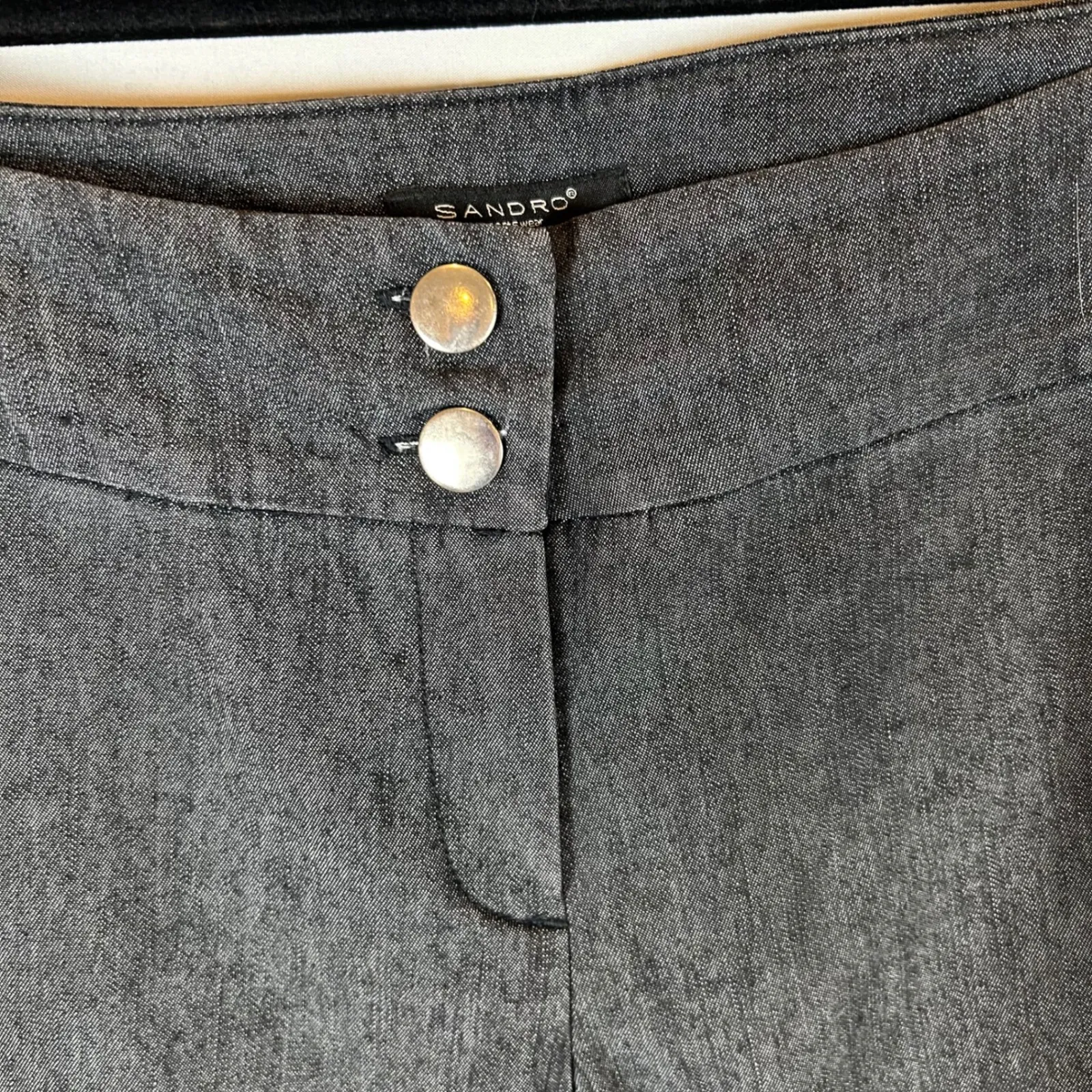 Sandro Sportswear Gray Bootcut Pants Women's Size 6 Professional Career - Image 7