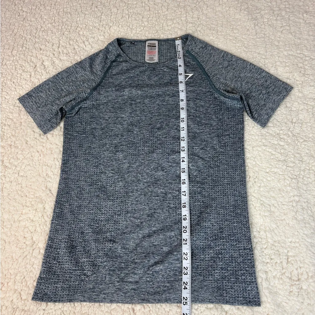 Gymshark Heathered Gray Short Sleeve Tee - Image 3