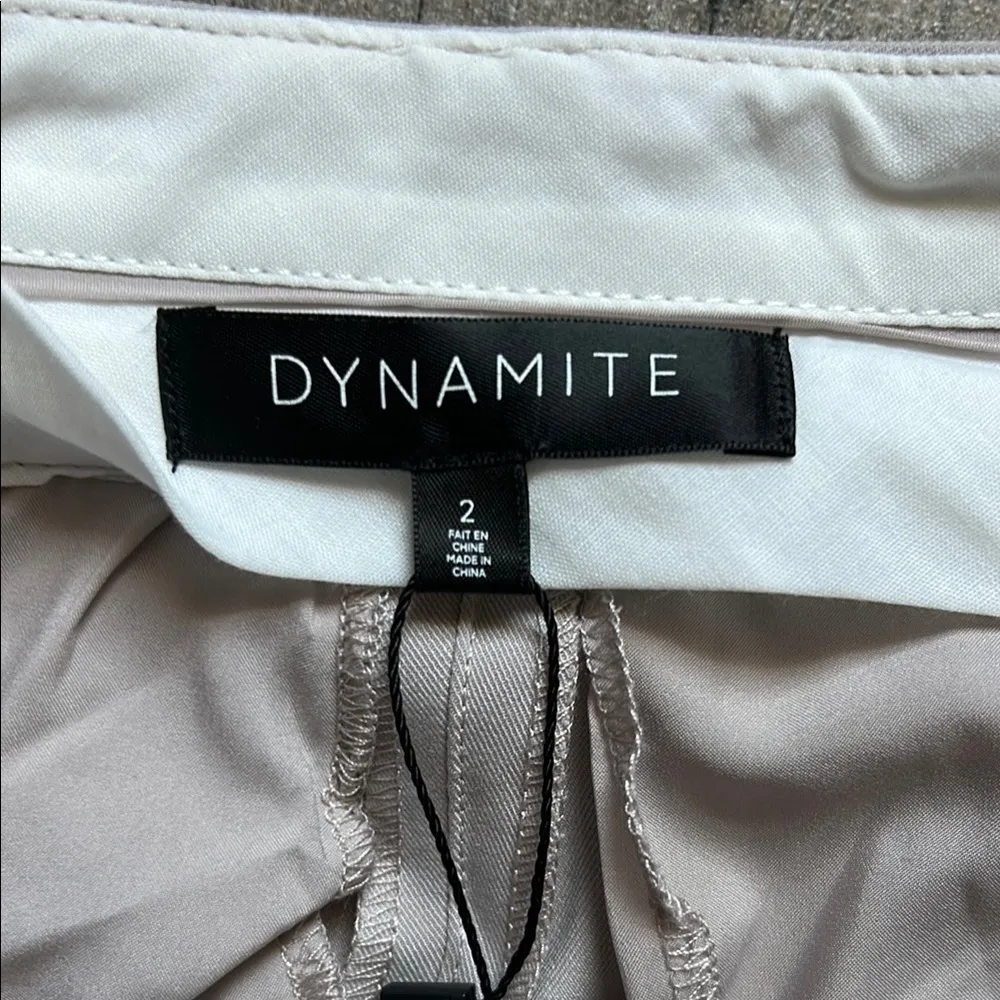 Dynamite Tan Dress Pants Wide-Leg Lightweight - Image 2