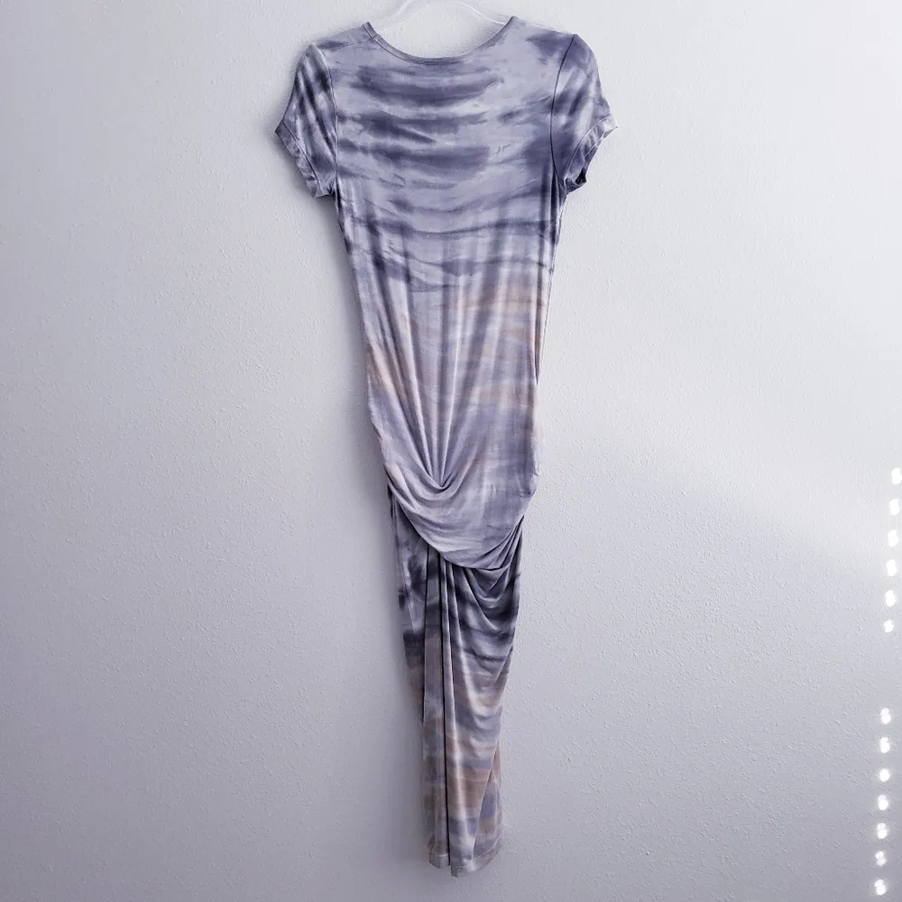 Young Fabulous & Broke Tie Tye Short Sleeve Fitted Maxi Dress - Image 5