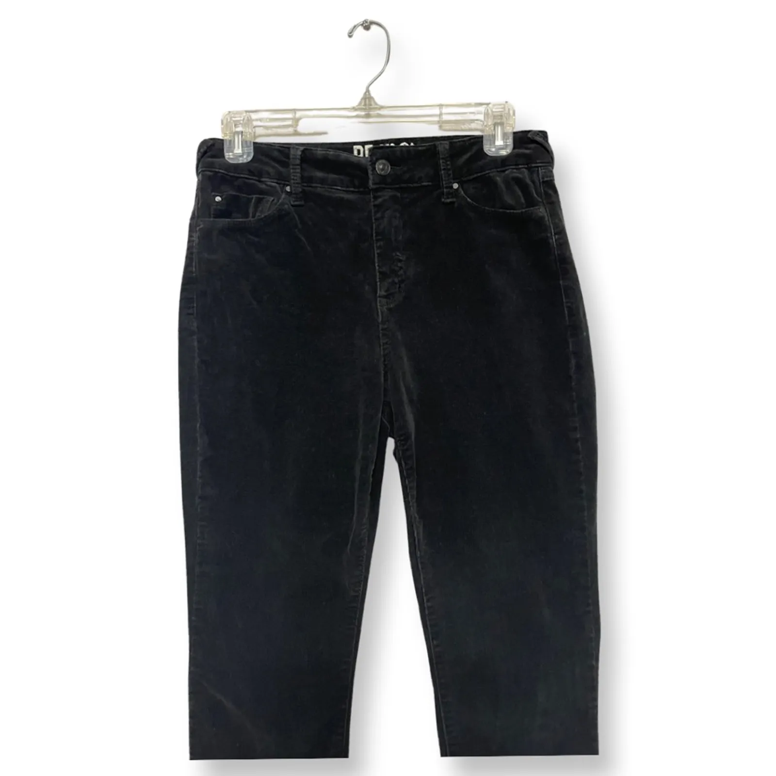 Rewash Womens Skinny Slim Pants Black Stretch Corduroy 5R/27 - Image 2